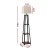 Artiss 3-Tier Shelf Floor Lamp, 158cm, White, MDF & Fabric, Storage LED Stand for Bedroom, Living Room, E27 Compatible