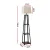 Artiss 3-Tier Shelf Floor Lamp, 158cm, White, MDF & Fabric, Storage LED Stand for Bedroom, Living Room, E27 Compatible