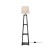 Artiss 3-Tier Shelf Floor Lamp, 158cm, White, MDF & Fabric, Storage LED Stand for Bedroom, Living Room, E27 Compatible