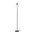 Artiss Modern Black Floor Lamp with Glass Shade, Metal Stand, Foot Switch, 161cm Height for Living Room & Office