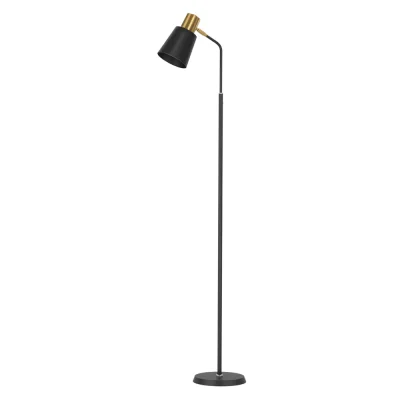 Artiss Floor Lamp LED Light Stand 1.5m Black – Modern Metal Frame, Plastic Shade, Adjustable, Home Office Lighting
