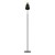 Artiss Floor Lamp LED Light Stand 1.5m Black – Modern Metal Frame, Plastic Shade, Adjustable, Home Office Lighting