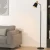 Artiss Floor Lamp LED Light Stand 1.5m Black – Modern Metal Frame, Plastic Shade, Adjustable, Home Office Lighting