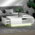 Artiss LED Coffee Table, Particle Board, 95x55x31cm, White, Modern Design, Customizable Lighting, Storage Drawer & Shelf
