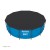 Bestway 3.66m/12ft Round Pool Cover - Durable UV-Resistant PVC, Includes Secure Ropes & Drainage, 3.7m Diameter