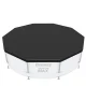 Bestway 3.05m Round Pool Cover, Durable UV-Resistant PVC, Fits Above-Ground Pools, Rope Ties & Drain Holes Included