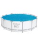Bestway 4.17m Round Pool Cover - Durable UV-Resistant PE, Solar Heat Retention, Fits Models 56597, 56949, 5612Y
