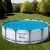 Bestway 4.17m Round Pool Cover - Durable UV-Resistant PE, Solar Heat Retention, Fits Models 56597, 56949, 5612Y
