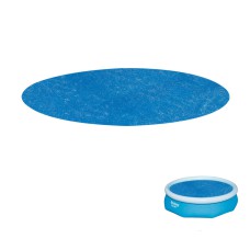 Bestway 10ft Round Pool Cover - Durable UV-Resistant PVC, Solar Heat Retention, Debris Minimization, Fits 3.05m Pools