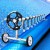 Aquabuddy Aluminium Pool Roller & 500 Micron Cover Set, 10x4m, Blue - Solar Blanket with 5.5m Roller for Pools