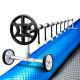 Aquabuddy Pool Cover and Roller Set, Aluminium, 10x4m, Silver, 500 Micron, Solar Blanket for Warm, Clean Pools