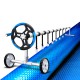 Aquabuddy Pool Cover & Roller Set, Aluminium, 11x4.8m, Blue, 500 Micron Solar Blanket, Energy-Saving, UV Resistant