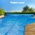 Aquabuddy 11x6.2m Pool Cover & Roller Set - 400 Micron Solar Blanket, Aluminium, Reduces Evaporation & Costs