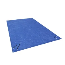 Aquabuddy Pool Cover, PE Material, 2m x 3m, Blue, UV-Resistant Above-Ground Blanket with Ropes & Drainage Holes