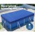 Aquabuddy Pool Cover, PE Material, 2m x 3m, Blue, UV-Resistant Above-Ground Blanket with Ropes & Drainage Holes