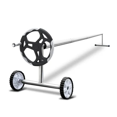 Aquabuddy Pool Cover, Aluminium, 6.5x3m, Silver, 400 Micron Solar Blanket with Roller, UV Resistant, Energy Efficient Aquabuddy Pool Cover, Aluminium, 6.5x3m, Silver, 400 Micron Solar Blanket with Roller, UV Resistant, Energy Efficient