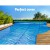 Aquabuddy Pool Cover, Aluminium, 6.5x3m, Silver, 400 Micron Solar Blanket with Roller, UV Resistant, Energy Efficient