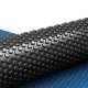 Aquabuddy Solar Pool Cover, 600 Micron Material, 6.5x3m, Blue/Black, Heat Retention, UV Resistant, 5-Year Warranty