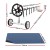 Aquabuddy 7x4m 600 Micron Solar Pool Cover & Adjustable Aluminium Roller Set, Blue/Black, Fits up to 5.55m Pools