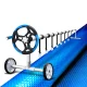 Aquabuddy Pool Cover Set, Aluminium Roller & 400 Micron Blanket, 8x4.2m, Blue, Solar Heating & Debris Protection