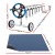 Aquabuddy Solar Pool Cover & Roller Set | 600 Micron LDPE | 8.5x4.2m Cover with 5.55m Adjustable Aluminium Roller