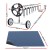 Aquabuddy 600 Micron Pool Cover & Roller Set 8.5x4.2m, Black Solar Blanket, Aluminium Roller, UV Resistant