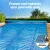 Aquabuddy 600 Micron Solar Pool Cover & Aluminium Roller Set, 9.5x5m Blanket, Adjustable to 5.55m Width, Blue