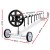 Aquabuddy 4m Adjustable Aluminium Pool Cover Roller with Anodised Alloy Stands & Non-Slip Wheel for Easy Operation