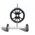Aquabuddy Pool Cover Roller 5.5m Adjustable Aluminium Solar Blanket Reel Blue with Non-Slip Crank and Straps