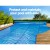 Aquabuddy Pool Cover Roller 5.5m Adjustable Aluminium Solar Blanket Reel Blue with Non-Slip Crank and Straps