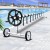 Aquabuddy Pool Cover Roller 5.5m Adjustable Reel, Aluminium Alloy, Telescopic, Non-Slip, Suits 2.4-5.55m Pools