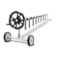 Aquabuddy Pool Cover Roller 5.5m Adjustable Reel, Aluminium Alloy, Telescopic, Non-Slip, Suits 2.4-5.55m Pools
