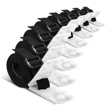 Aquabuddy Pool Cover Roller Attachment Kit - 8PCS Durable Nylon Straps & Clips for 10-24ft, UV Resistant, Easy Install