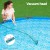 Bestway Flowclear Pool Cleaner Vacuum Kit - Lightweight Adjustable Aluminium Pole, Skimmer & Vacuum Heads for 13ft Pools