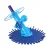 Aquabuddy 10M Automatic Pool Cleaner Vacuum for In-Ground & Above-Ground Pools with Suction Control & Anti-Stick Design