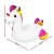 Bestway Unicorn Inflatable Pool Float Rider 224x156cm, Heavy-Duty Handles, 100% PVC, For Kids and Adults, 100kg Max