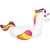 Bestway Unicorn Inflatable Pool Float Rider 224x156cm, Heavy-Duty Handles, 100% PVC, For Kids and Adults, 100kg Max