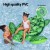 Bestway Turtle Rider Inflatable Pool Float for Kids, 153x140cm, Heavy-Duty PVC with Handles, Repair Patch Included