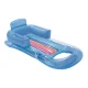 Bestway Inflatable Pool Lounge with Cup Holder, Safety Valves, Heavy-Duty Handles, Repair Patch - 63.5"x33