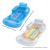 Bestway Inflatable Pool Lounge with Cup Holder, Safety Valves, Heavy-Duty Handles, Repair Patch - 63.5"x33