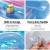 Bestway Inflatable Pool Lounge with Cup Holder, Safety Valves, Heavy-Duty Handles, Repair Patch - 63.5"x33