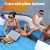 Bestway Inflatable Pool Float Island Lounge for 6 Adults, 3.73m x 2.64m, Vinyl Raft with Canopy, Cooler Bag & Repair Kit