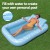 Bestway Inflatable Pool Float Lounge 2.03m x 1.37m PVC Floating Seat with Pillow, Cup Holder & Repair Kit