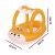 Bestway Kids Inflatable Fox Swim Float with Canopy, PVC, 94x66CM - Fun Pool Toy for 3+ Years, 45kg Max Load