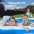 Bestway Kids Inflatable Pool 2.13x2.06m Above Ground PVC Pool with Cushions, Cup Holders and Headrests, 575L Capacity