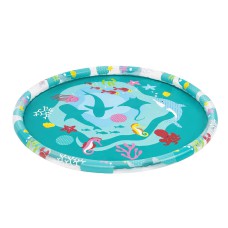 Bestway Kids 165cm Marine Splash Pad with Sprinklers - Durable PVC, Easy Setup, Includes Repair Kit, 1-Year Warranty