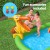 Bestway Dinosaur-Themed Kids Inflatable Pool with Slide, Ring Toss & Sprinkler - 242x140cm, PVC, 1-Year Warranty