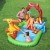 Bestway Dinosaur-Themed Kids Inflatable Pool with Slide, Ring Toss & Sprinkler - 242x140cm, PVC, 1-Year Warranty