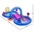 Bestway Kids Inflatable Play Splash Pool 330cm PVC with Slide, Ball Toss Toys, Coral Basket & Water Sprayer