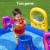 Bestway Kids Inflatable Play Splash Pool 330cm PVC with Slide, Ball Toss Toys, Coral Basket & Water Sprayer